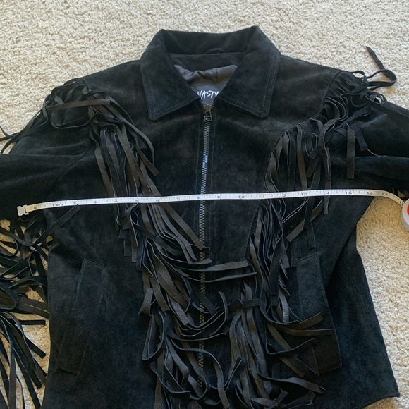 Nasty Gal suede fringe Leather Jacket Cowboy western small NWOT - Picture 9 of 10